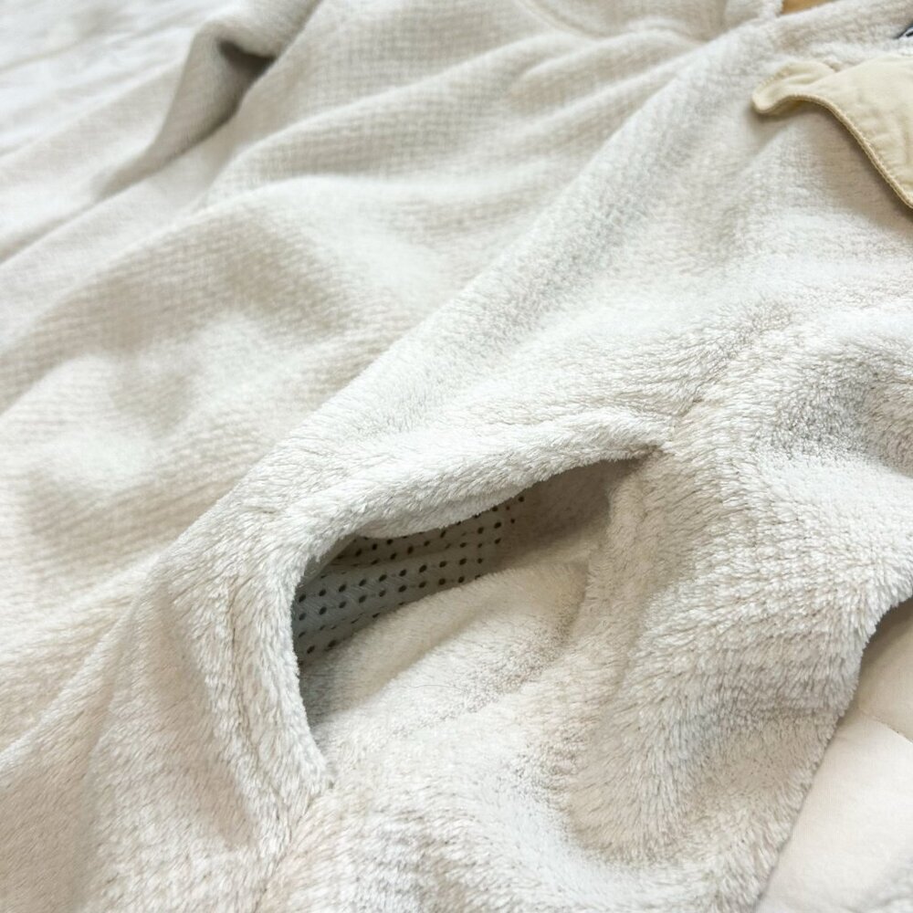 Patagonia Re-Tool Snap-T Fleece Pullover Cream Raw Linen Size L - Picture 10 of 10